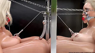 Blonde Thieves Castigation - 3D BDSM Bondage Fetish